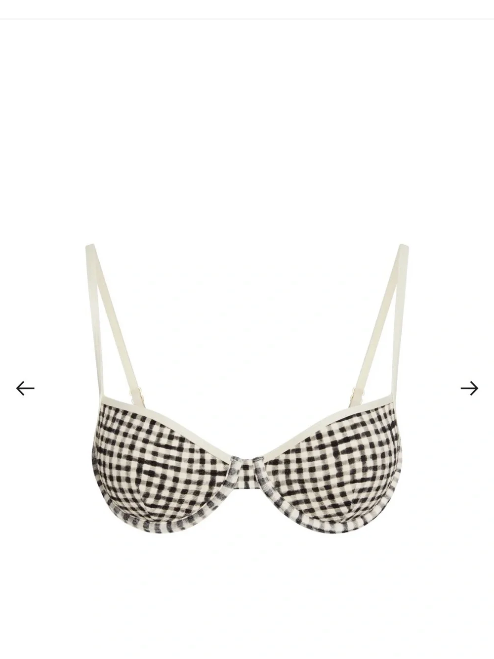 Monday Swimwear Capri Gingham Bikini Top